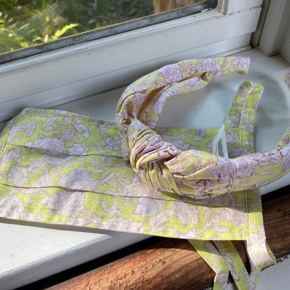 J. Crew Floral Face Mask and Headband Set - Picture 2 of 2